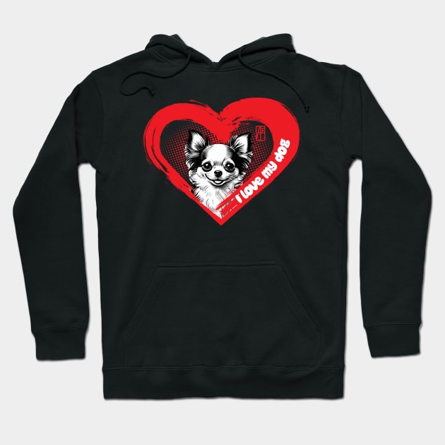 I Love My Chihuahua - Loyal dog - I Love my dog Hoodie by ArtProjectShop